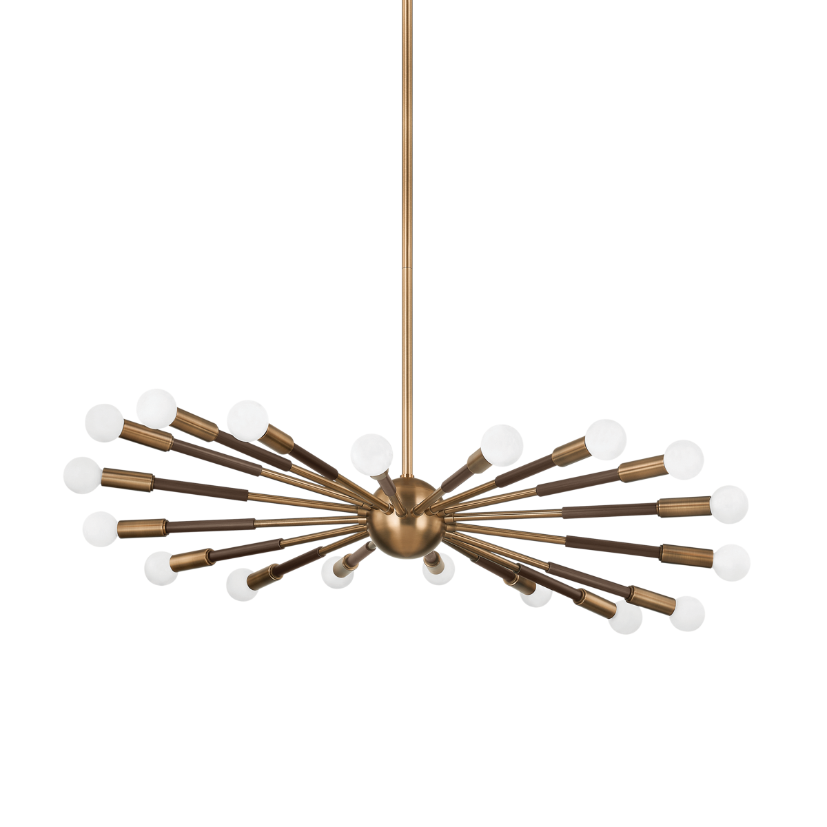 Obie Chandelier with Patina Brass/Bronze Finish