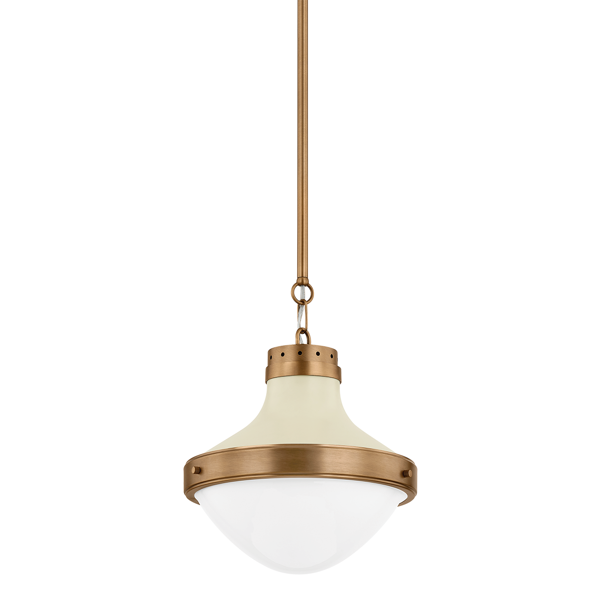 MAXTON Pendant with PATINA BRASS AND SOFT SAND Finish