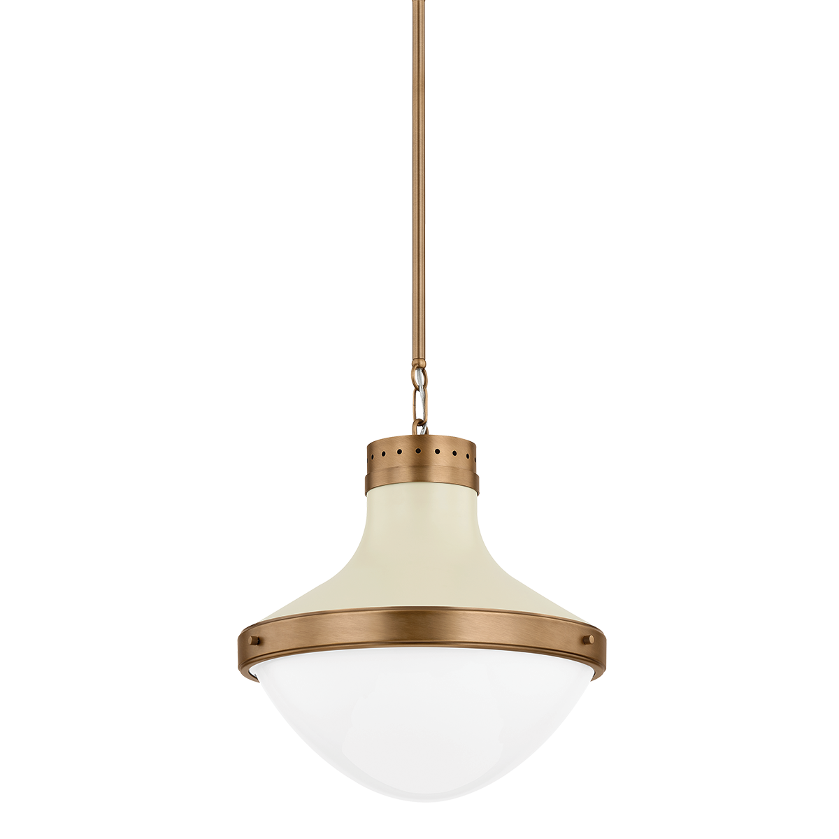 MAXTON Pendant with PATINA BRASS AND SOFT SAND Finish