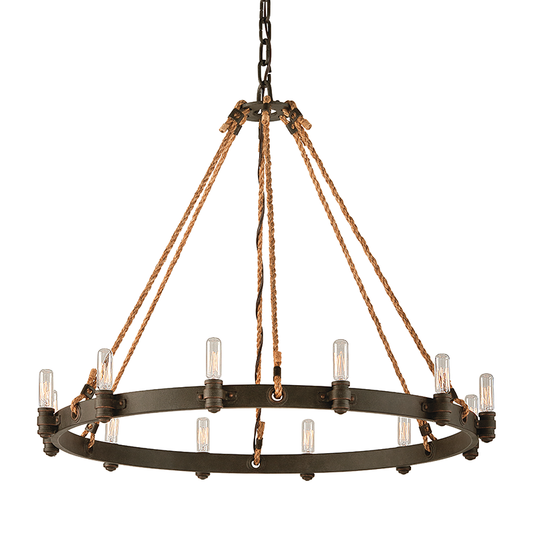 Pike Place Chandelier with SHIPYARD BRONZE Finish