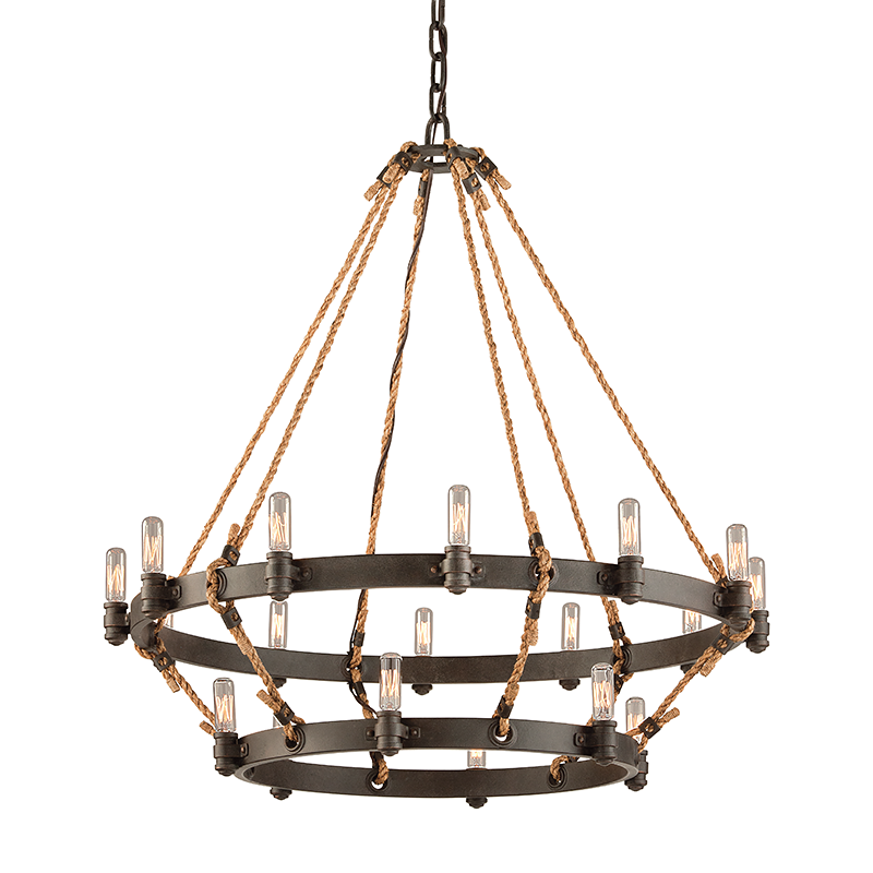 Pike Place Chandelier with HERITAGE BRONZE Finish