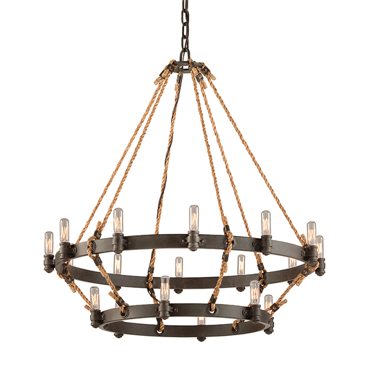 Pike Place Chandelier with HERITAGE BRONZE Finish