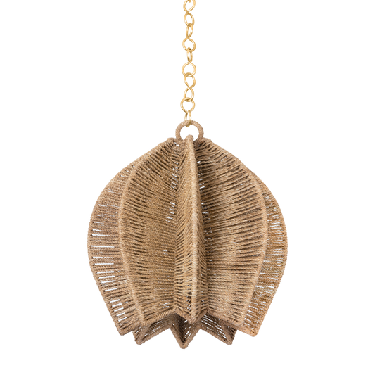 VALATIE Pendant with VINTAGE GOLD LEAF Finish