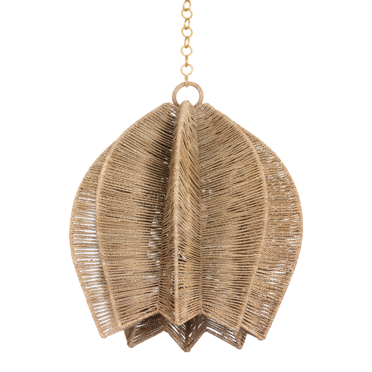 Valatie Pendant with VINTAGE GOLD LEAF Finish
