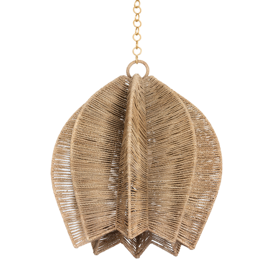 Valatie Pendant with VINTAGE GOLD LEAF Finish