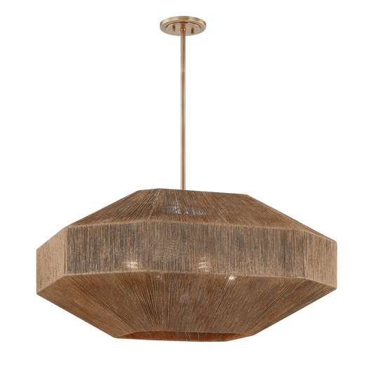 LAKEN Chandelier with PATINA BRASS Finish