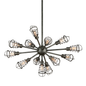 Conduit Chandelier with OLD SILVER Finish