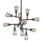 Conduit Chandelier with OLD SILVER Finish