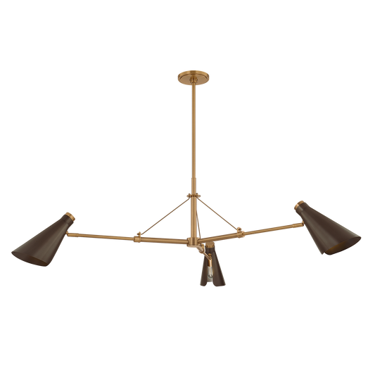 ANDERSEN Chandelier with PATINA BRASS/BRONZE Finish