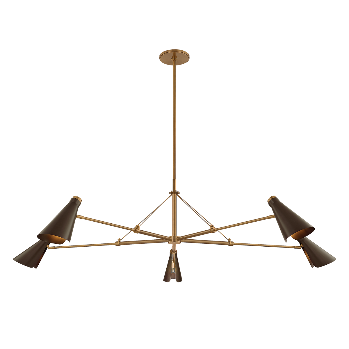 ANDERSEN Chandelier with PATINA BRASS/BRONZE Finish