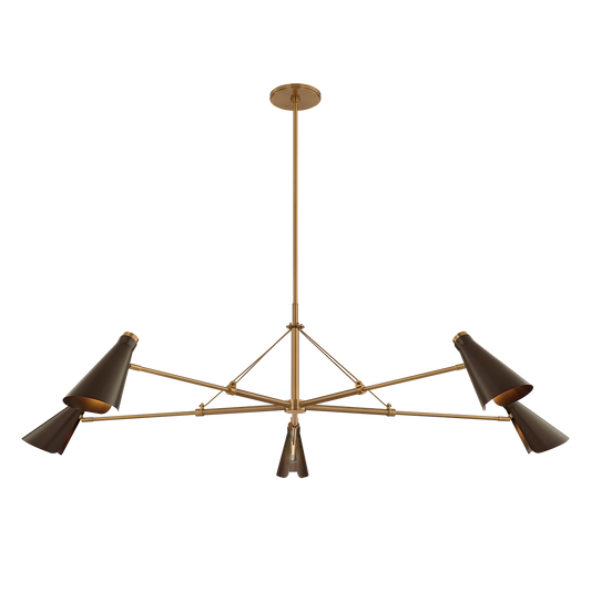 ANDERSEN Chandelier with PATINA BRASS/BRONZE Finish