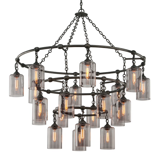 Gotham Chandelier with AGED PEWTER Finish