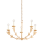Florian Chandelier with VINTAGE GOLD LEAF Finish