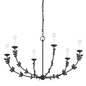 Florian Chandelier with BLACK IRON Finish