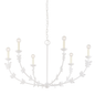 Florian Chandelier with GESSO WHITE Finish
