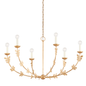 Florian Chandelier with VINTAGE GOLD LEAF Finish