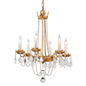 Viola Chandelier with VINTAGE GOLD LEAF Finish