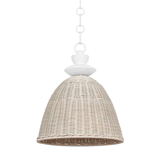 KAHN Pendant with GESSO WHITE Finish