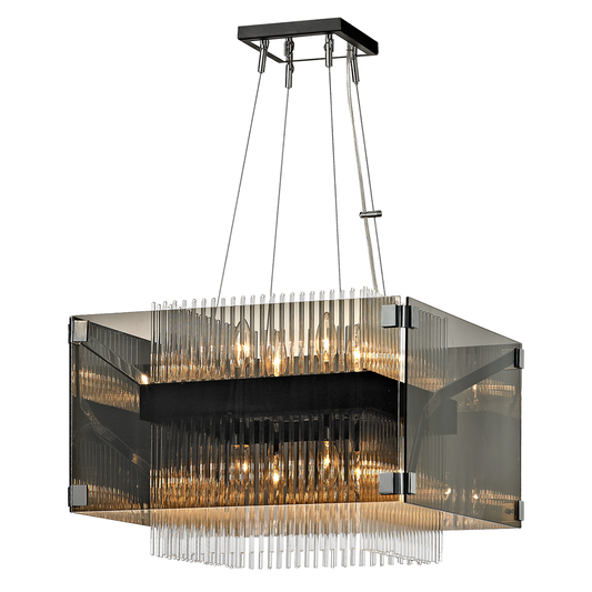 Apollo Chandelier with BRONZE/POLISHED CHROME Finish