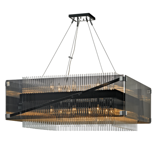 Apollo Chandelier with BRONZE/POLISHED CHROME Finish
