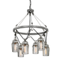 Citizen Chandelier with GRAPHITE AND POLISHED NICKEL Finish