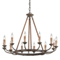 Cyrano Chandelier with EARTHEN BRONZE Finish