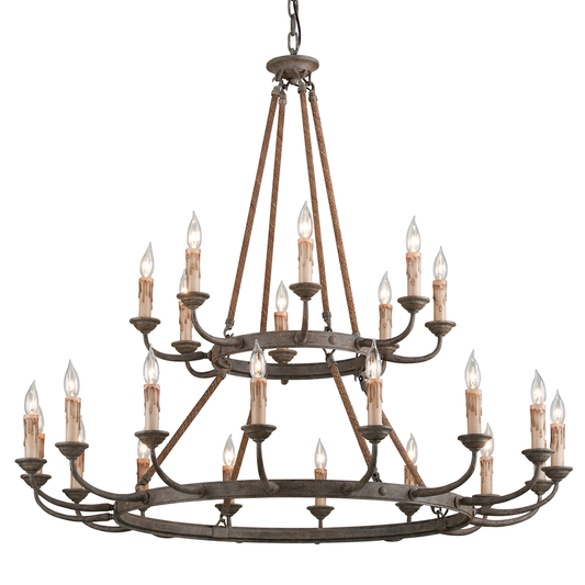 Cyrano Chandelier with EARTHEN BRONZE Finish