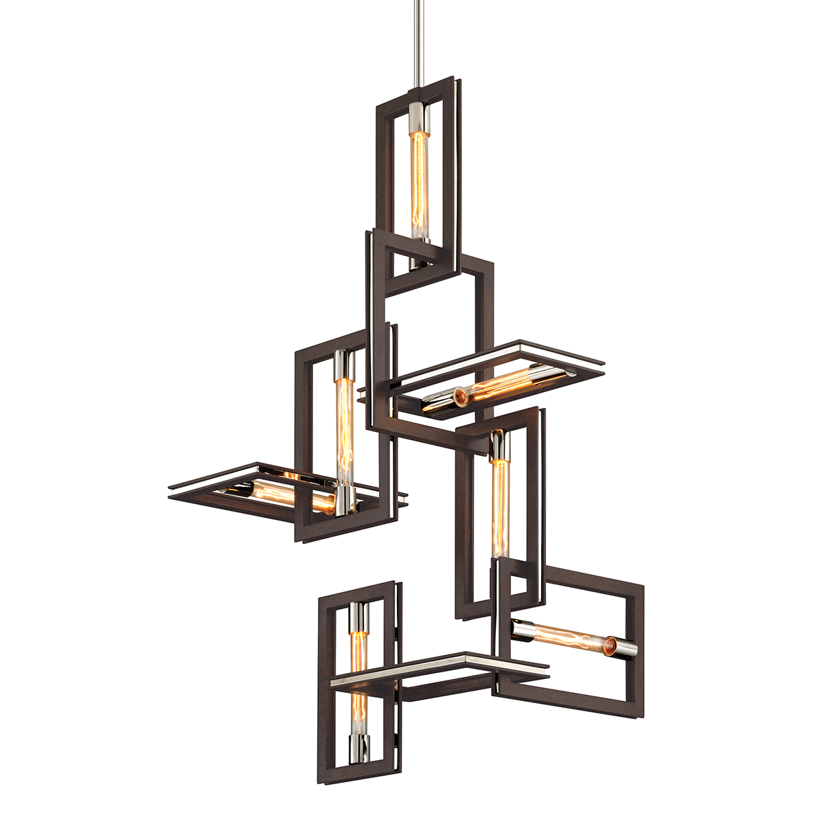Enigma Chandelier with TEXTURED BRONZE Finish