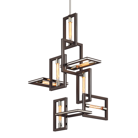 Enigma Chandelier with TEXTURED BRONZE Finish