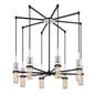 Xavier Chandelier with TEXTURED IRON/POLISHED CHROME Finish