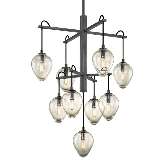 Brixton Chandelier with GRAPHITE/BLACK CHROME Finish