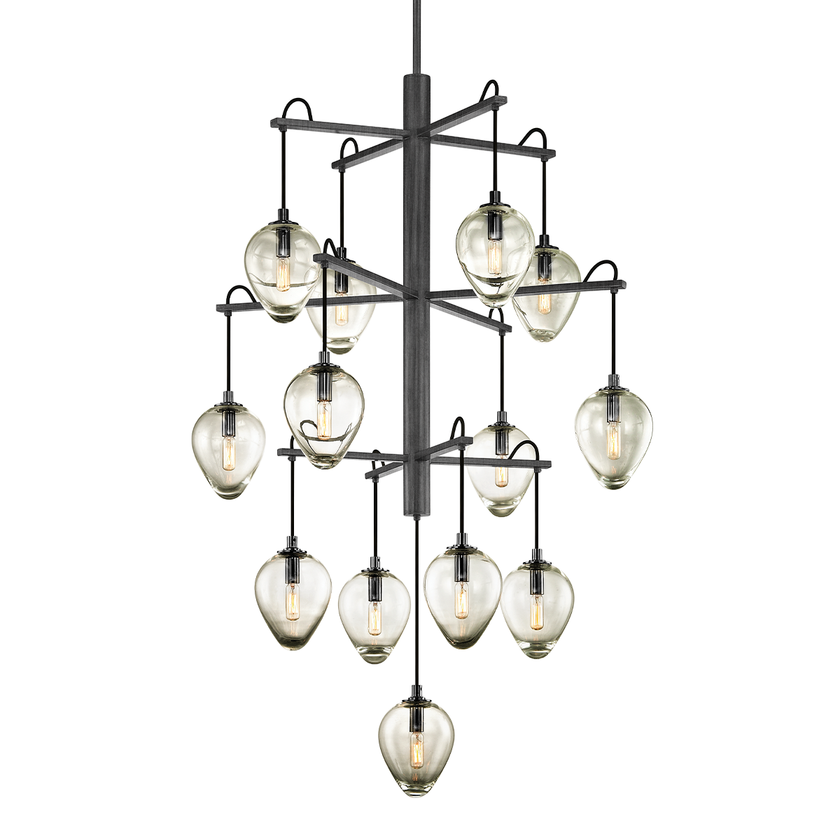 Brixton Chandelier with GRAPHITE/BLACK CHROME Finish