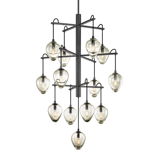 Brixton Chandelier with GRAPHITE/BLACK CHROME Finish