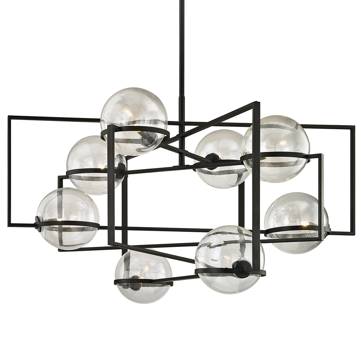 Elliot Chandelier with TEXTURED BLACK Finish