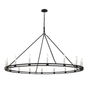 Sutton Chandelier with TEXTURED BLACK Finish