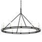 Sutton Chandelier with TEXTURED BLACK Finish
