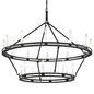 Sutton Chandelier with TEXTURED BLACK Finish