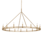 Sutton Chandelier with CHAMPAGNE SILVER LEAF Finish