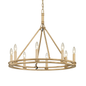 Sutton Chandelier with CHAMPAGNE LEAF Finish