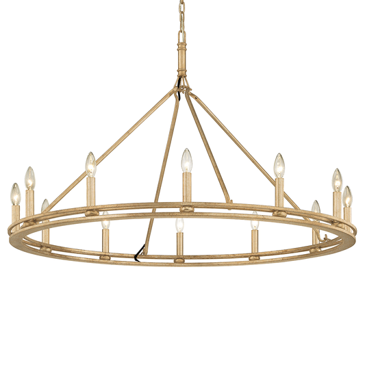Sutton Chandelier with CHAMPAGNE LEAF Finish