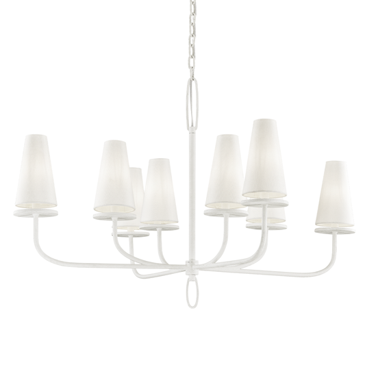 Marcel Chandelier with GESSO WHITE Finish