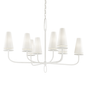 Marcel Chandelier with GESSO WHITE Finish