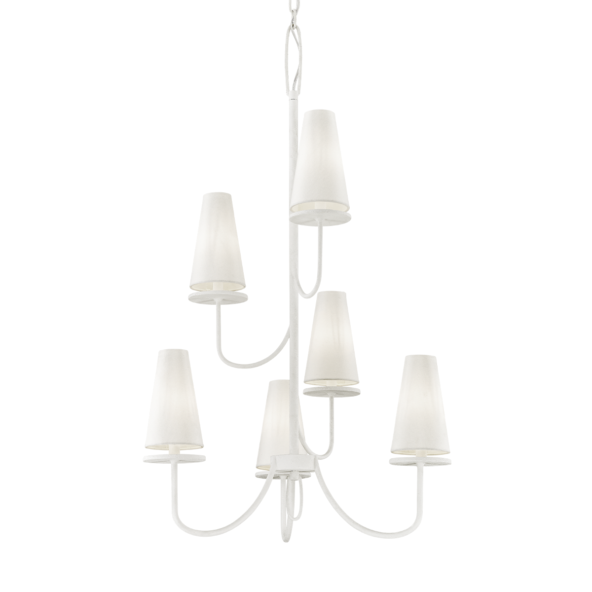 Marcel Chandelier with GESSO WHITE Finish