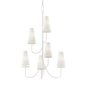 Marcel Chandelier with GESSO WHITE Finish