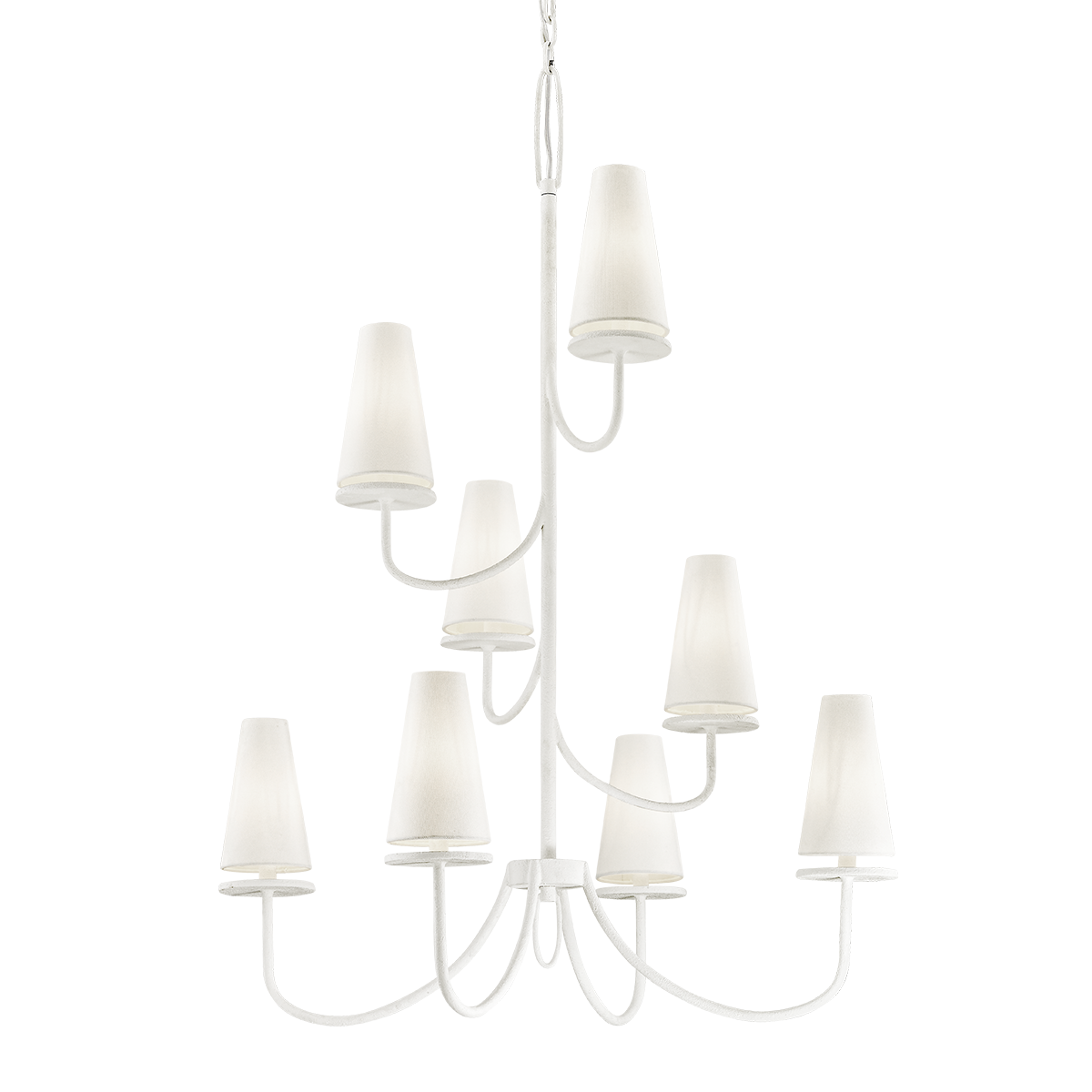 Marcel Chandelier with GESSO WHITE Finish