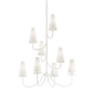 Marcel Chandelier with GESSO WHITE Finish