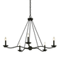 Sawyer Chandelier with FORGED IRON Finish