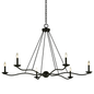 Sawyer Chandelier with FORGED IRON Finish