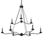 Sawyer Chandelier with FORGED IRON Finish