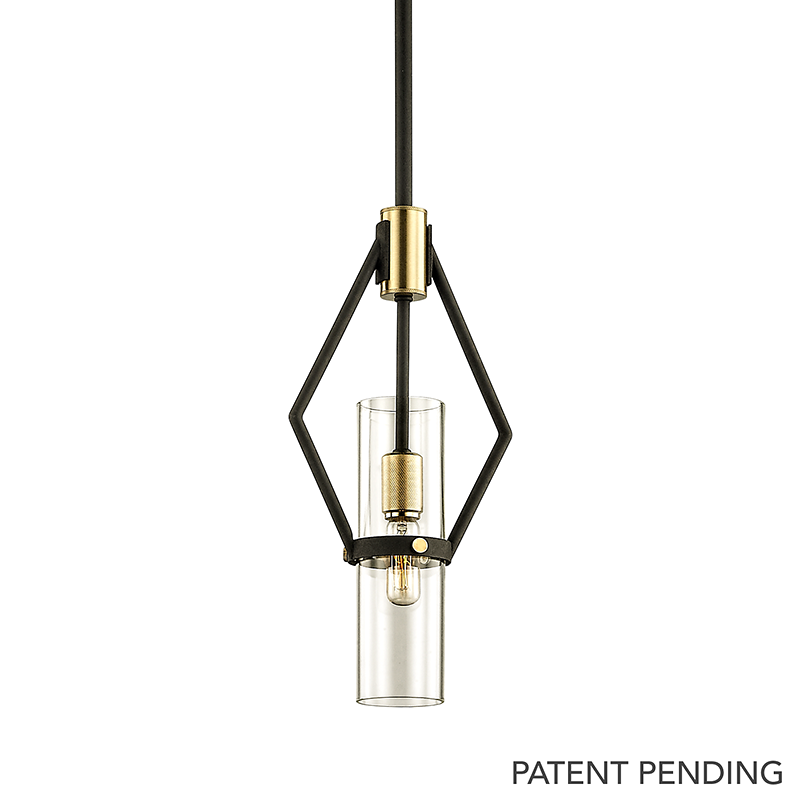 Raef Pendant with TEXTURED BRONZE BRUSHED BRASS Finish